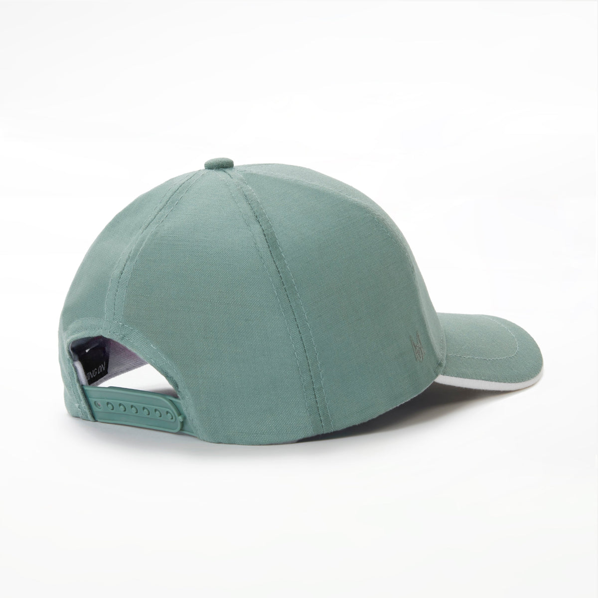 Classic Linen Cap in Muted Jade