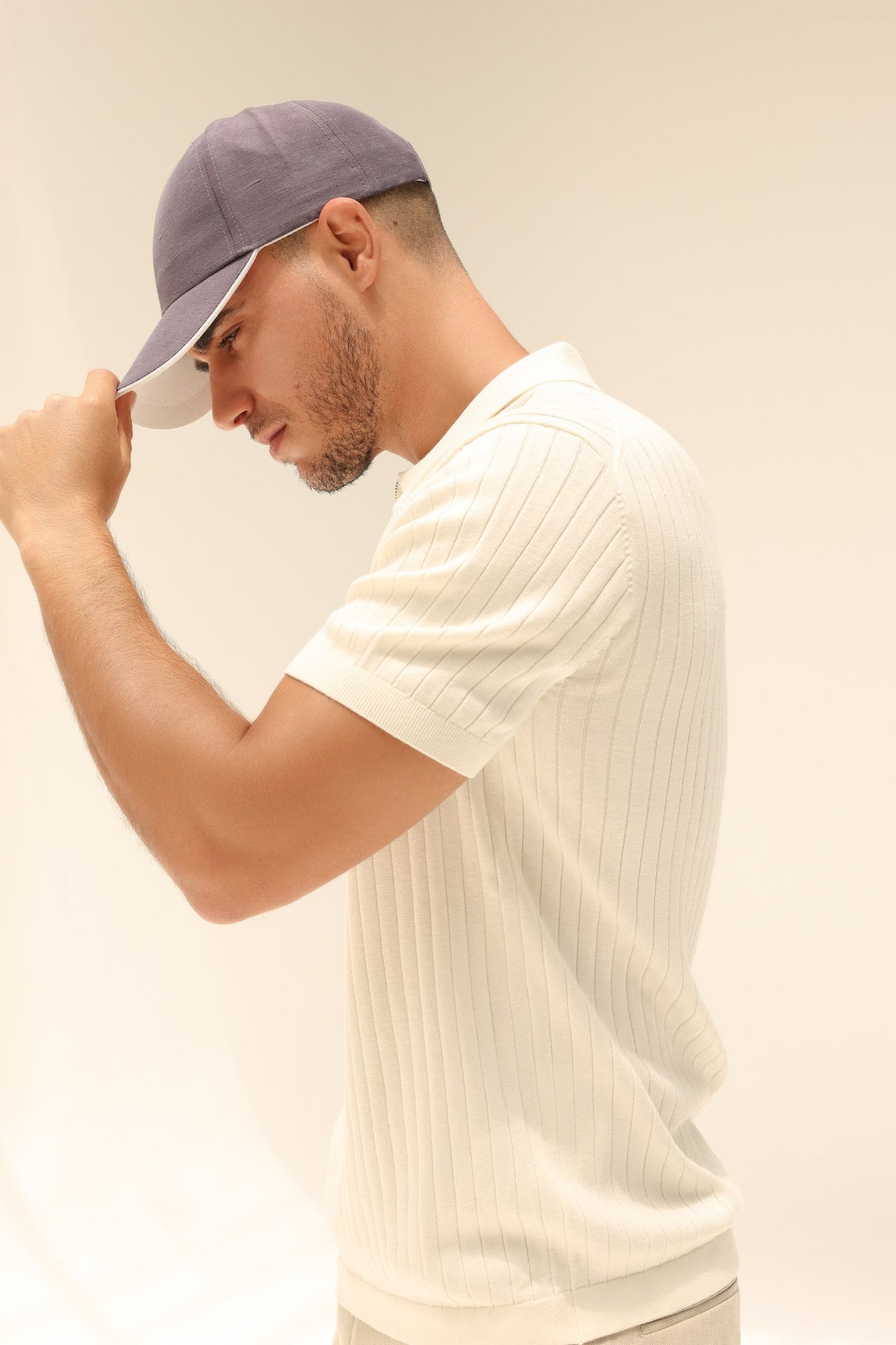 Classic Linen Cap in Charcoal